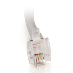 C2G 5m RJ11 6P4C Straight Modular Cable câble de signal Gris