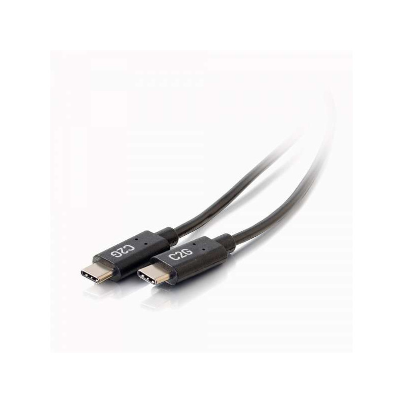 C2G 1,8 M CÂBLE USB-C VERS USB-C 2.0 MÂLE VERS MÂLE (3 A)