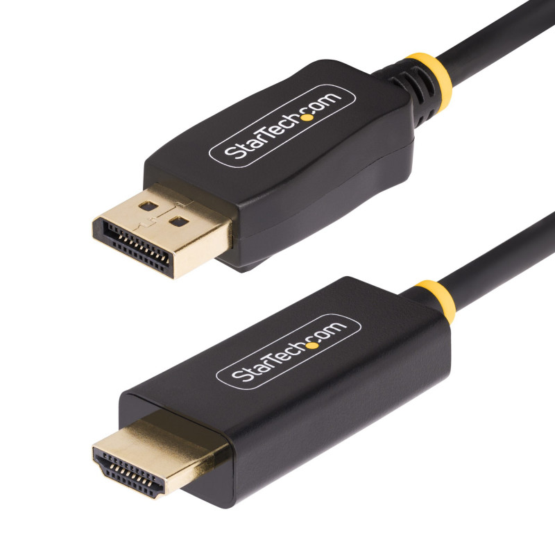 StarTech.com Câble Adaptateur DisplayPort vers HDMI de 2m, 4K 60Hz avec HDR, Adaptateur DP vers HDMI 2.0b, Convertisseur Vidé