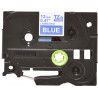 Brother TZe-535 - Cassette à ruban pour étiqueteuse originale – Blanc sur bleu, 12 mm de large