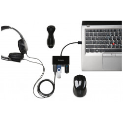 Kensington Hub 4 ports USB 3.0 UH4000 — Noir