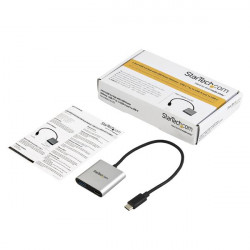 StarTech.com Hub USB-C à 2 ports avec Power Delivery - USB-C vers USB-A et USB-C - Hub USB 3.0