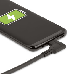 StarTech.com Câble USB-C Robuste à Angle Droit de 1m, USB 3.2 Gen 2 (10 Gbps), Cordon de Transfert de Données USB-C à C Com