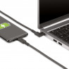 StarTech.com Câble USB-C Robuste à Angle Droit de 1m, USB 3.2 Gen 2 (10 Gbps), Cordon de Transfert de Données USB-C à C Com