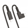 StarTech.com Câble USB-C Robuste à Angle Droit de 1m, USB 3.2 Gen 2 (10 Gbps), Cordon de Transfert de Données USB-C à C Com