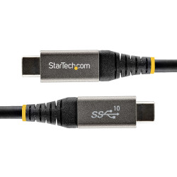 StarTech.com Câble USB C 10Gbps 1m - Certifié USB-IF - Câble USB 3.1/3.2 Gen 1 Type-C - Alimentation 100W (5A) Power Deliver