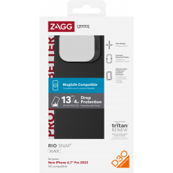 GEAR4 Rio Snap coque de protection pour téléphones portables 17 cm (6.7") Housse Noir