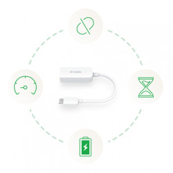 D-Link USB‑C to 2.5G Ethernet Adapter DUB‑E250