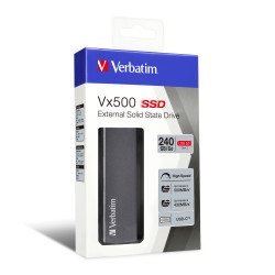 Verbatim Disque SSD externe Vx500 USB 3.1 Gén 2 240 Go
