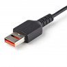 StarTech.com Câble Chargeur Sécurisé 1m - Data Blocker - Câble USB-A vers USB-C - Protection No-Data Charge/Alim. pour Smar