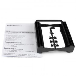 StarTech.com Support de montage sans outil pour 2 disques durs de 2,5" dans baie de 3,5"