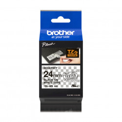 Brother TZE-SE5 ruban d'étiquette Noir sur blanc TZ/TZe