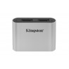 Kingston Technology Lecteur de cartes microSDHC/SDXC UHS-II USB3.2 Gen1 Workflow à double logement