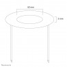 Neomounts FPMA-CRW5 Rosace encastrable au plafond - diam. 52 mm