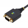 StarTech.com Câble USB-Série de 1m - Rétention COM, Vis/Écrous Interchangeables, Adaptateur USB vers DB9 RS232, Convertisse