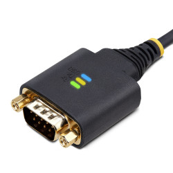 StarTech.com Câble USB-Série de 1m - Rétention COM, Vis/Écrous Interchangeables, Adaptateur USB vers DB9 RS232, Convertisse