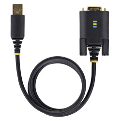StarTech.com Câble USB-Série de 1m - Rétention COM, Vis/Écrous Interchangeables, Adaptateur USB vers DB9 RS232, Convertisse