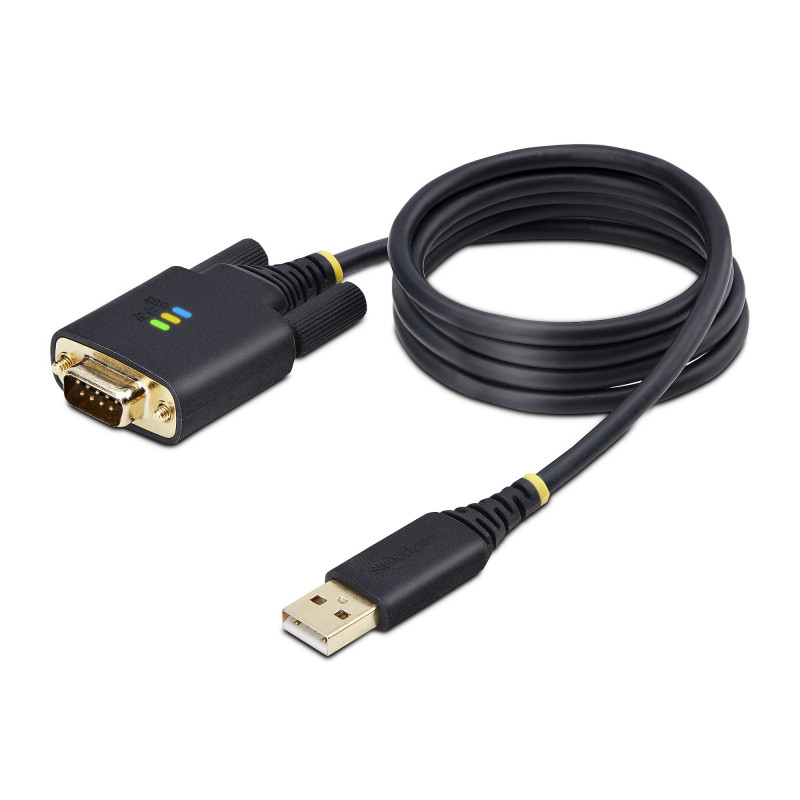 StarTech.com Câble USB-Série de 1m - Rétention COM, Vis/Écrous Interchangeables, Adaptateur USB vers DB9 RS232, Convertisse
