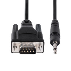 StarTech.com Câble Série DB9 vers 3.5mm de 1m - Câble RS232 DB9 Mâle à 3.5mm - Adaptateur Série DB9 à 3.5mm pour le Cali