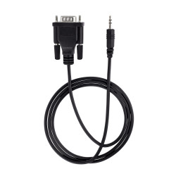 StarTech.com Câble Série DB9 vers 3.5mm de 1m - Câble RS232 DB9 Mâle à 3.5mm - Adaptateur Série DB9 à 3.5mm pour le Cali