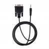StarTech.com Câble Série DB9 vers 3.5mm de 1m - Câble RS232 DB9 Mâle à 3.5mm - Adaptateur Série DB9 à 3.5mm pour le Cali