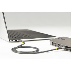 StarTech.com Câble USB-C de 2m, USB 5Gbps, 100W (5A) Power Delivery, 4K 60Hz DP Alt Mode, Gaine TPE - Compatible Thunderbolt