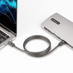 StarTech.com Câble Thunderbolt 4 de 1m - 40Gbps - 100W Power Delivery - Vidéo 4K/8K - Cordon Thunderbolt Certifié par Intel 