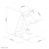 Neomounts DS10-150SL1 Support pour téléphone jusqu'à 4.7" - pliable - universel