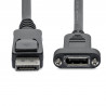 StarTech.com Câble DisplayPort à Montage sur Panneau de 91cm - 4K x 2K - Câble d'Extension DP 1.2 M/F - Câble d'Extension V