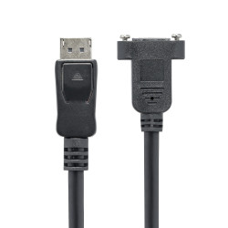 StarTech.com Câble DisplayPort à Montage sur Panneau de 91cm - 4K x 2K - Câble d'Extension DP 1.2 M/F - Câble d'Extension V