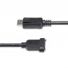 StarTech.com Câble DisplayPort à Montage sur Panneau de 91cm - 4K x 2K - Câble d'Extension DP 1.2 M/F - Câble d'Extension V