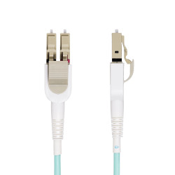 StarTech.com Câble Fibre Optique Commutable OM4 LC à LC (UPC) de 5m, Multimode 50/125µm, Câble Fibre Optique de 5m Multimod