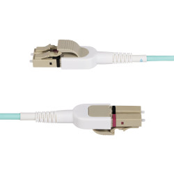 StarTech.com Câble Fibre Optique Commutable OM4 LC à LC (UPC) de 5m, Multimode 50/125µm, Câble Fibre Optique de 5m Multimod