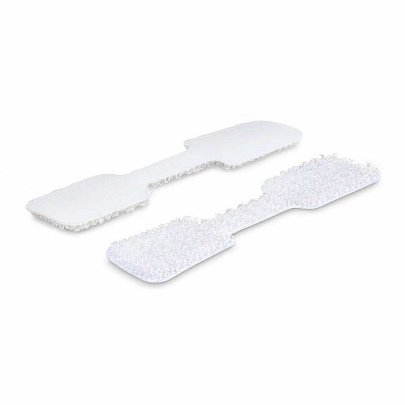 StarTech.com Étiquette pour Câble de 9 cm, Paquet de 100, Blanches, Étiquette de Repérage pour Câble avec Crochets, Étiqu