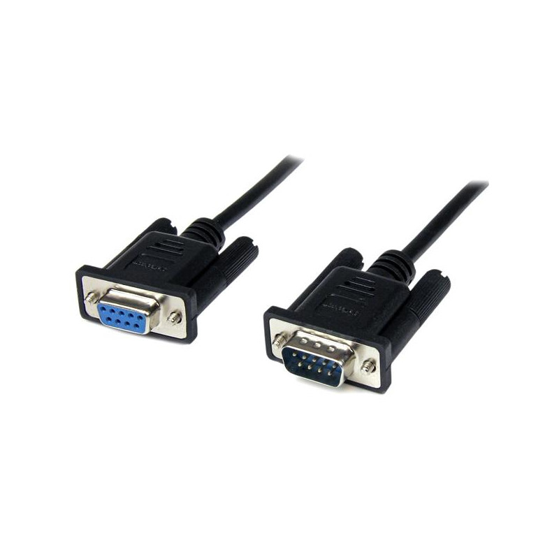 StarTech.com Câble Null Modem Croisé Série RS232 DB9 1 m - Noir