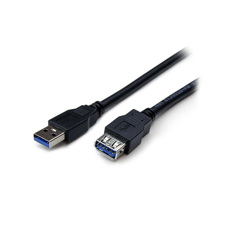 StarTech.com Câble d'extension USB 3.0 SuperSpeed de 2m - Rallonge USB A vers A - M/F - Noir