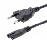 StarTech.com Câble d'Alimentation pour Ordinateur Portable de 2m - Prise EU vers Connecteur C7, 2,5A 250WG, 18AWG - Câble d'A