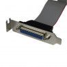 StarTech.com Câble adaptateur de carte mère à faible encombrement avec port parallèle, 40 cm, avec support – DB25 (F) ver