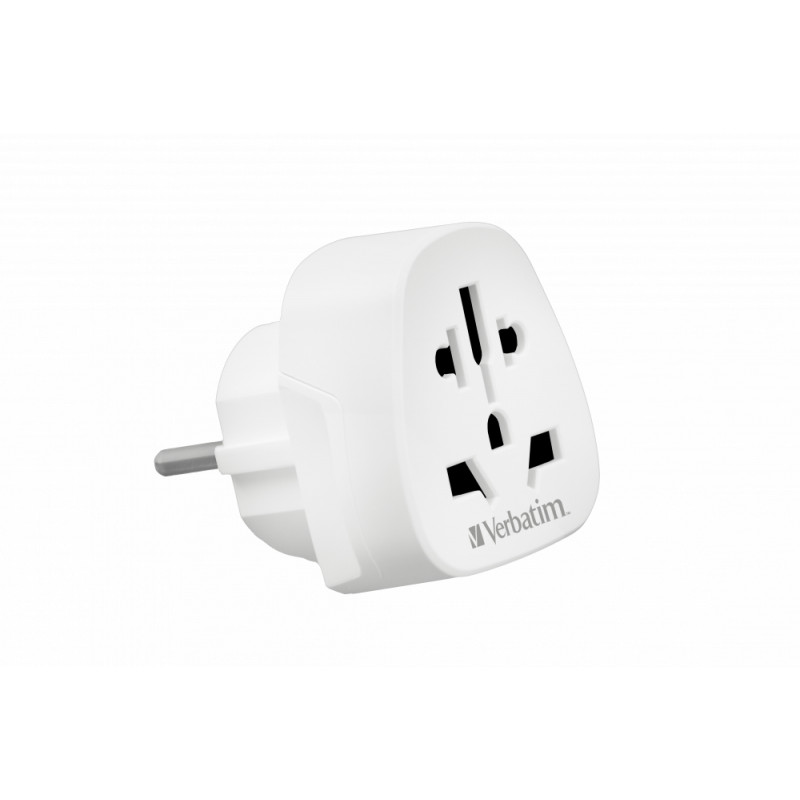 Verbatim WTEU-02 adaptateur prise d'alimentation Type F Universel Blanc