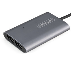 StarTech.com Adaptateur Thunderbolt 3 vers Dual DisplayPort DP 1.4 - Adaptateur Thunderbolt 3 vers Double 4K 60Hz DP ou Single 