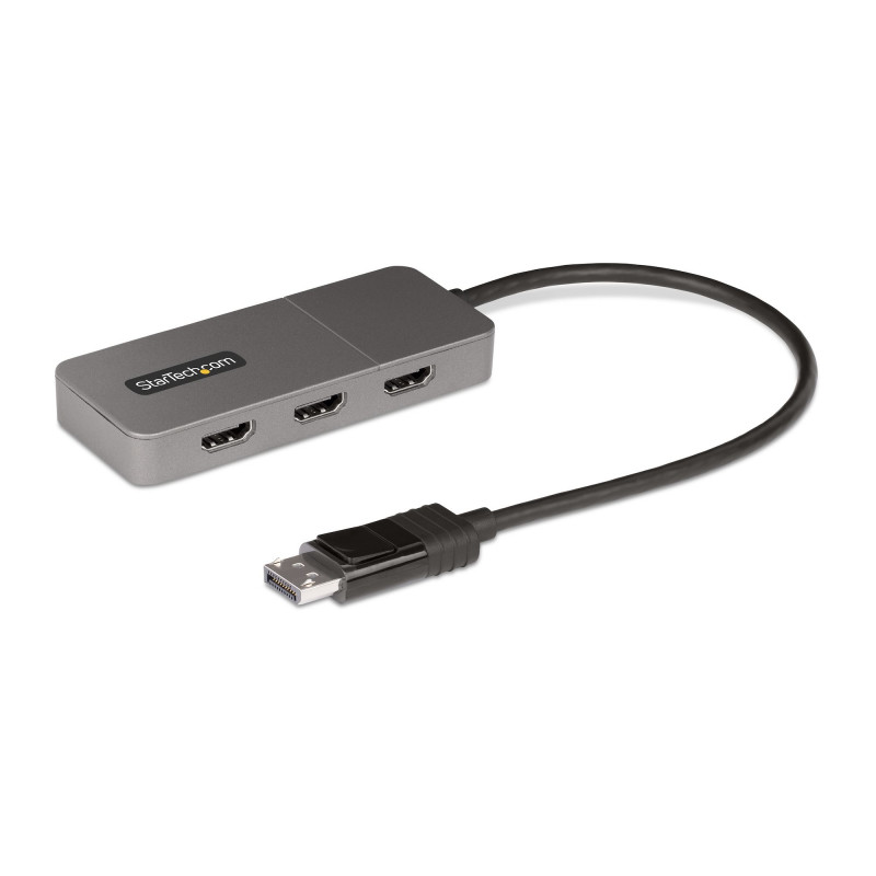 StarTech.com Hub MST à 3 Ports - DisplayPort vers 3x HDMI, Trois Moniteurs 4K 60Hz, Adaptateur Vidéo Multi-Moniteur DP 1.4, C
