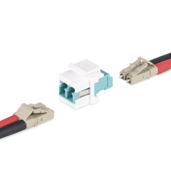 StarTech.com DMFKSLCLCCOUPLER adaptateur de fibres optiques LC 1 pièce(s) Blanc