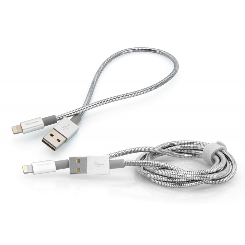 Verbatim 48873 câble Lightning 1 m Acier inoxydable