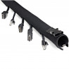 StarTech.com Housse Passe Câbles Néoprène 1m - Fermeture Éclair et Boucle - Diamètre 3cm - Protection Câbles Ordinateur/A