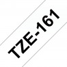 Brother TZe-161 - Cassette à ruban pour étiqueteuse originale – Noir sur transparent, 36 mm de large