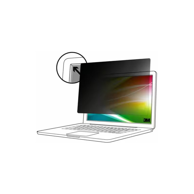 3M BPNAP006 filtre anti-reflets pour écran et filtre de confidentialité Filtre de confidentialité sans bords pour ordinateur