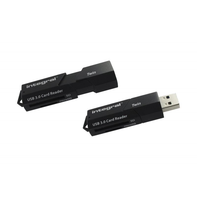 Integral INCRUSB3.0SDMSDV3 lecteur de carte mémoire USB 3.2 Gen 1 (3.1 Gen 1) Noir
