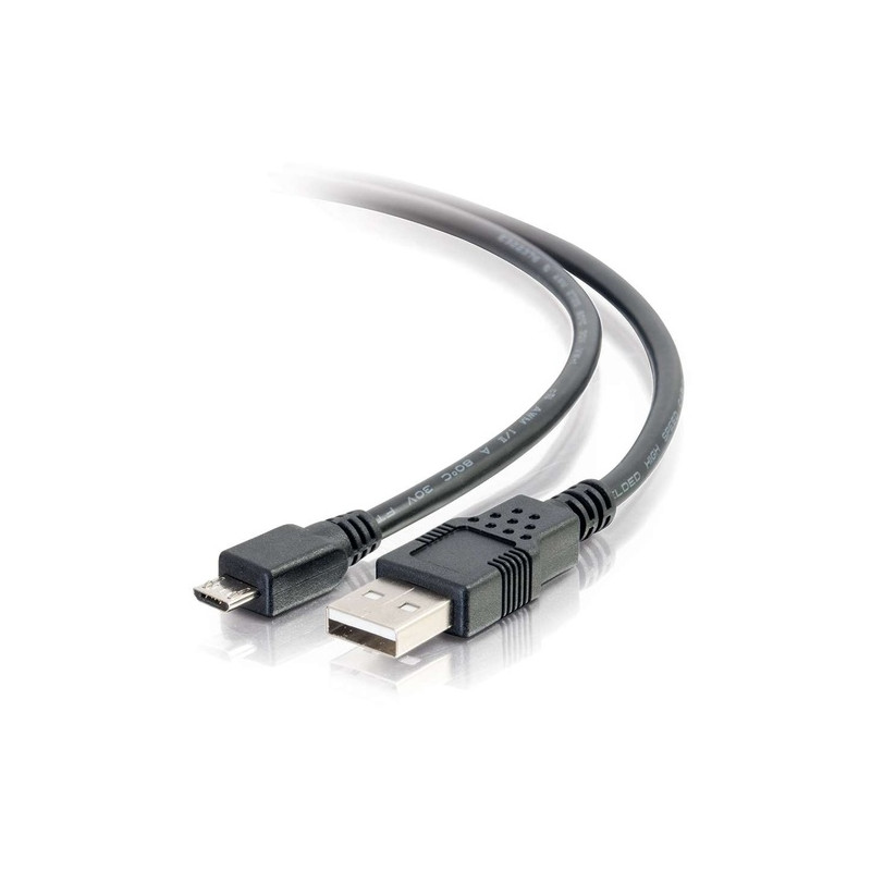 C2G 0,9 m Câble USB 2.0 A vers Micro-B mâle vers mâle - Noir