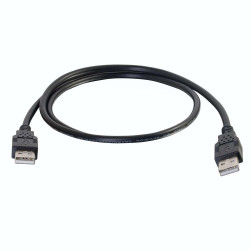 C2G Câble USB 2.0 A mâle vers A mâle de 2 m - Noir