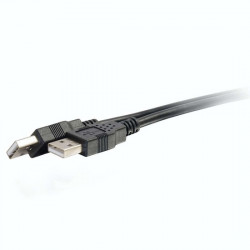 C2G Câble USB 2.0 A mâle vers A mâle de 2 m - Noir